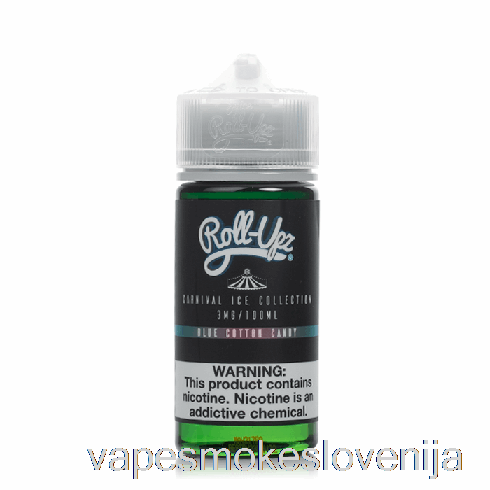 Vape Slovenija Ice Blue Cotton Candy - Carnival - Juice Roll Upz - 100ml 6mg